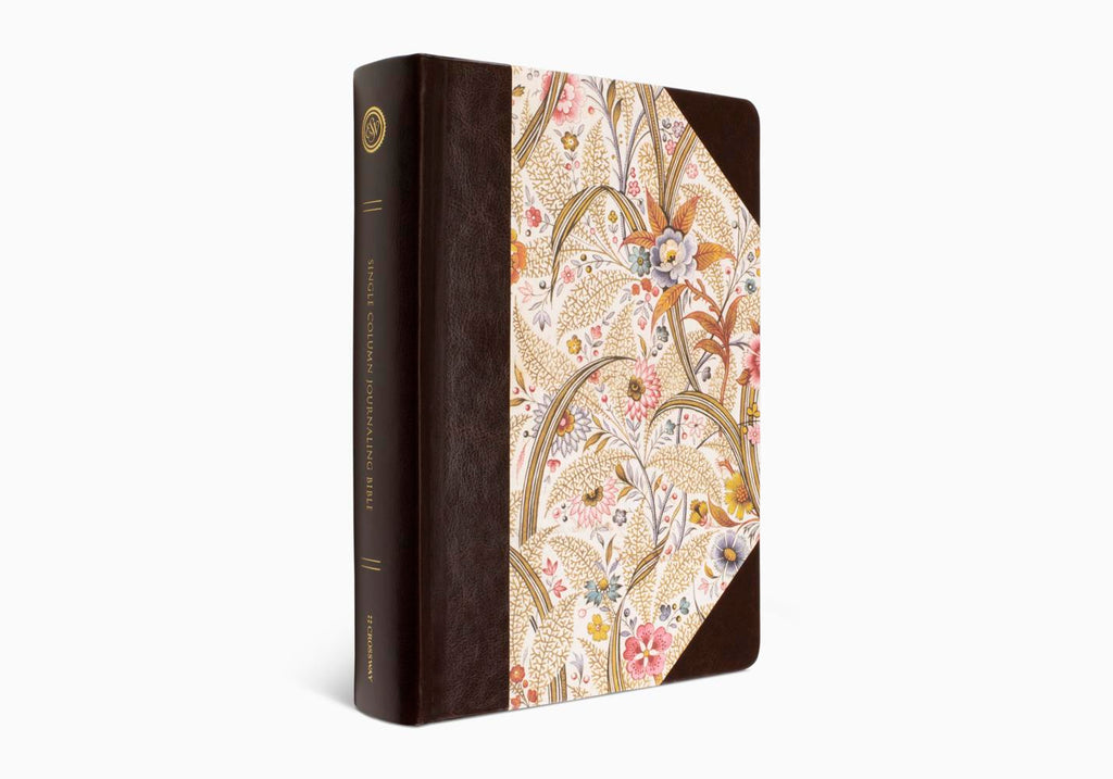 ESV Single Column Journaling Bible®, Large Print Hardcover, Summer Garden Design
