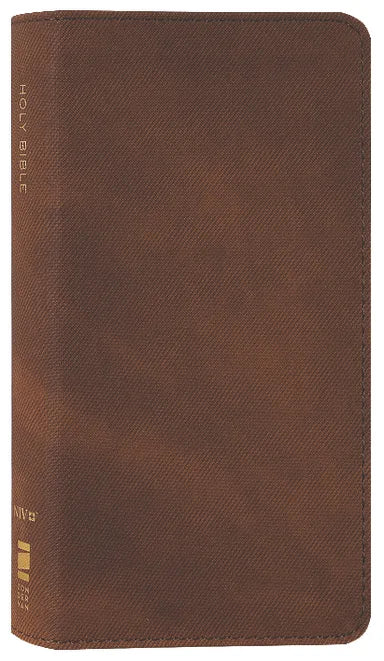 NIV Pocket Thinline Bible Brown (Red Letter Edition)