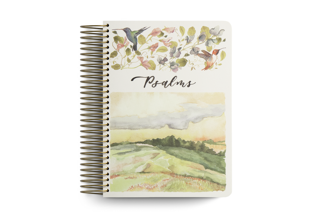 ESV Scripture Journal, Spiral-Bound Edition: Psalms (Artwork by Ruth Chou Simons)