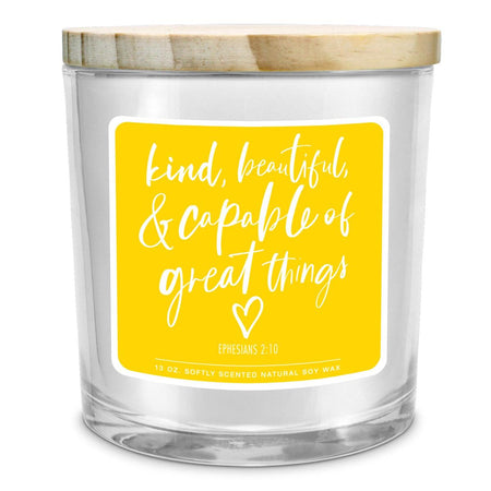 SOY CANDLE CAPABLE OF GREAT THINGS 13OZ