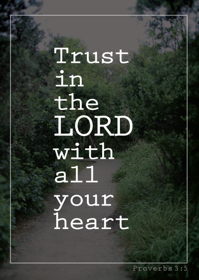 Large Poster - Trust in the Lord