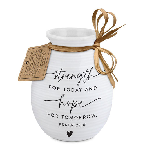 Hold Onto Hope Textured Vase - Strength and Hope