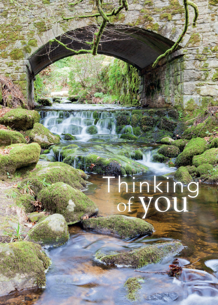 Thinking of You Card - Stream/Stone Bridge (Order in 6)