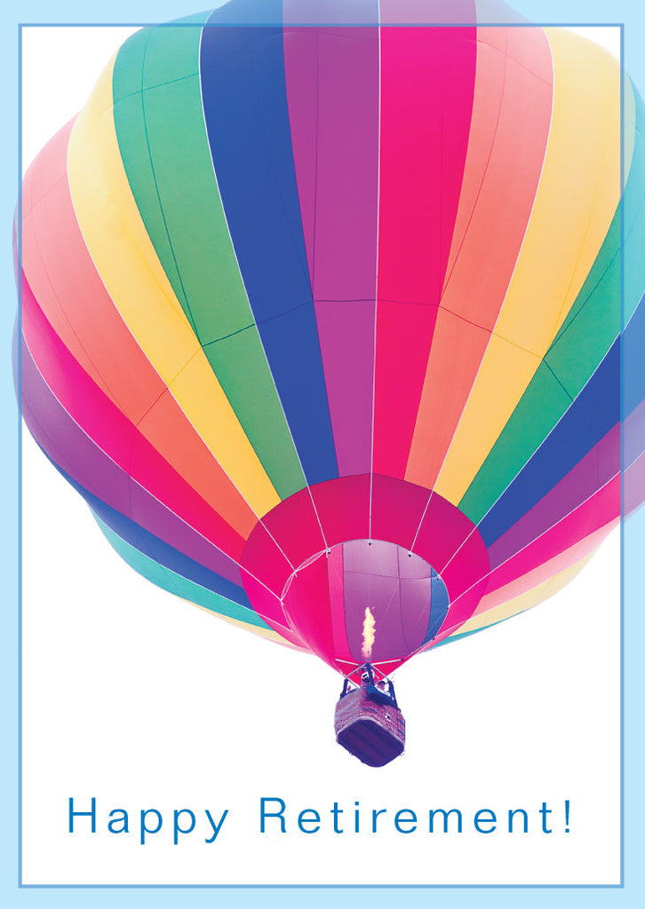 Retirement Card - Hot Air Balloon  (Order in 6)