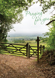 Praying for You Card - Gate And Footpath  (Order in 6)