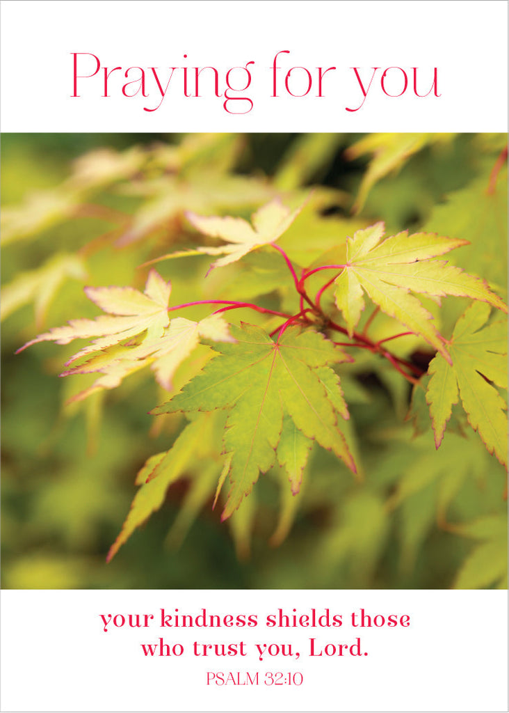 Praying for You Card - Maple Leaves  (Order in 6)