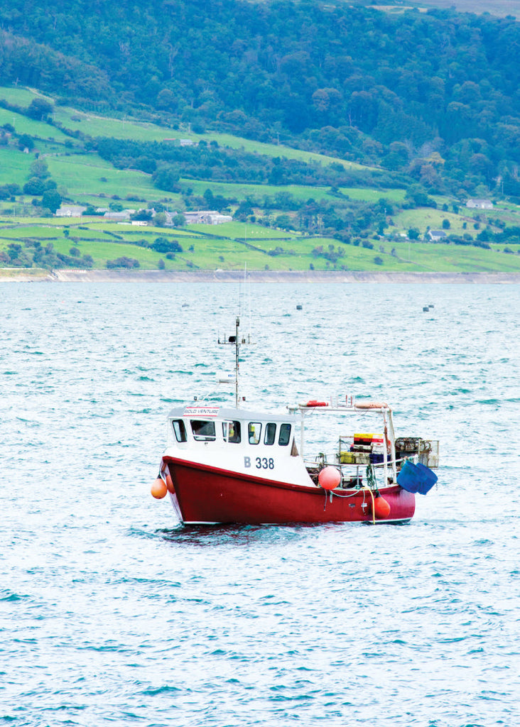Blank Card - Sea Fishing Boat  (Order in 6)