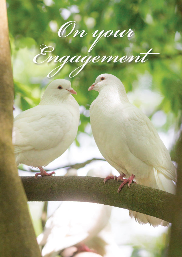 Engagement Card - Two Doves  (Order in 6)