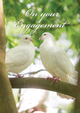 Engagement Card - Two Doves  (Order in 6)