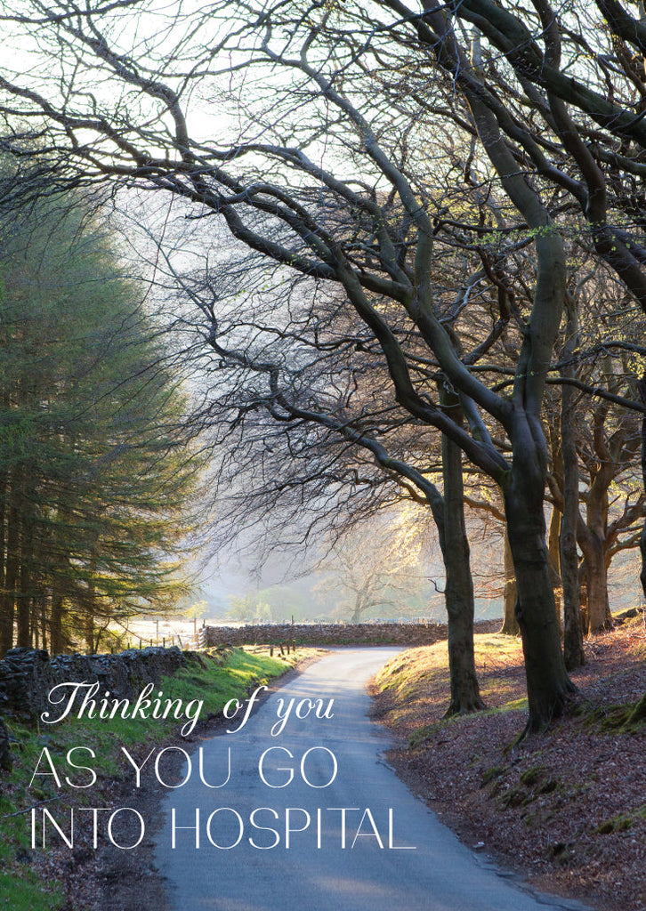 Hospital Card - Tree Lined Road  (Order in 6)