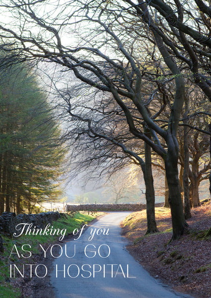 Hospital Card - Tree Lined Road  (Order in 6)