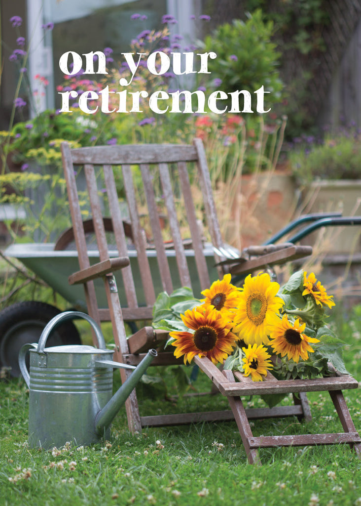 Retirement Card - Garden Chair  (Order in 6)