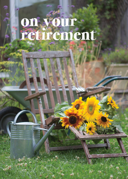 Retirement Card - Garden Chair  (Order in 6)