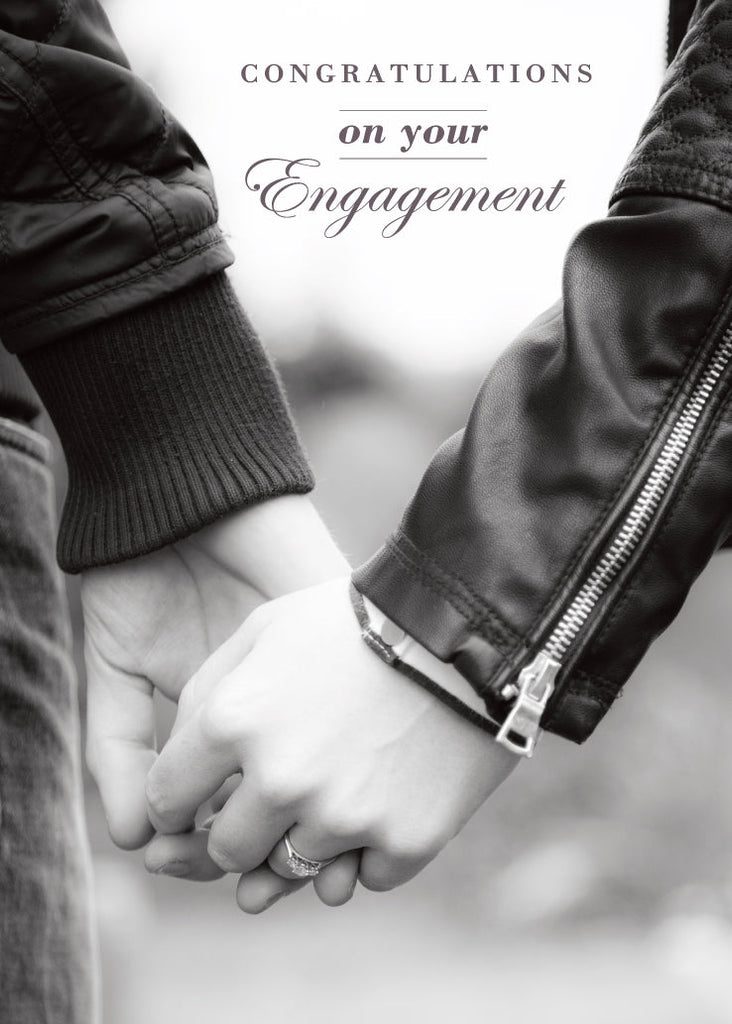Engagement Card - Couples Hands  (Order in 6)