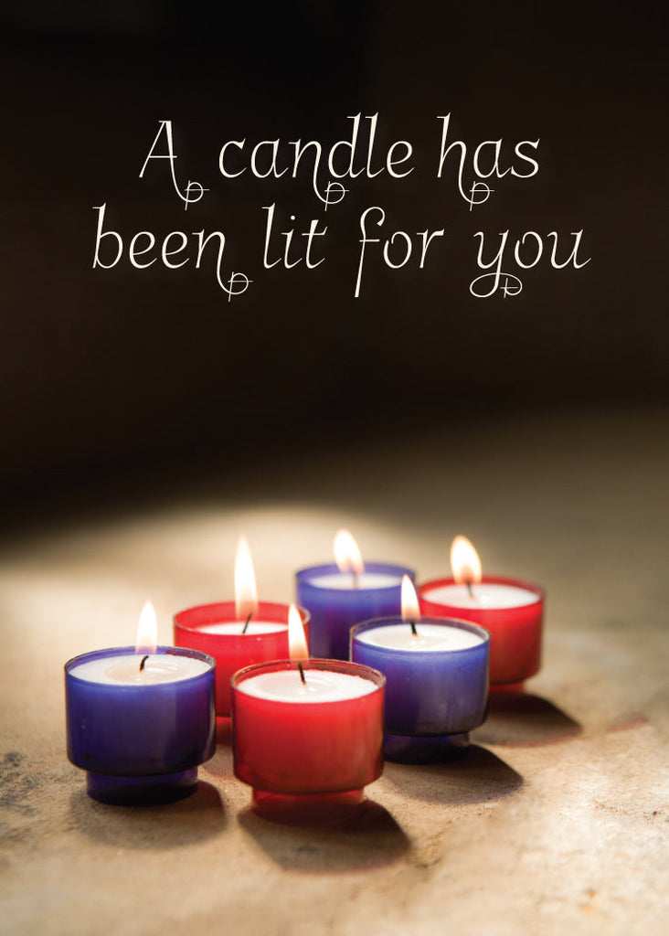 Praying for You Card - Votive Candles (Order in 6)