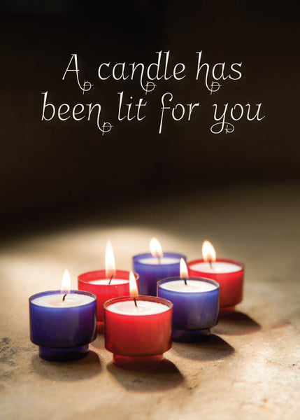 Praying for You Card - Votive Candles  (Order in 6)
