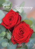 Our Anniversary Card - Red Roses  (Order in 6)