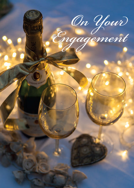 Engagement Card - Champagne Table  (Order in 6)