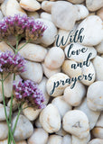 Praying for You Card - Pebbles And Verbena  (Order in 6)