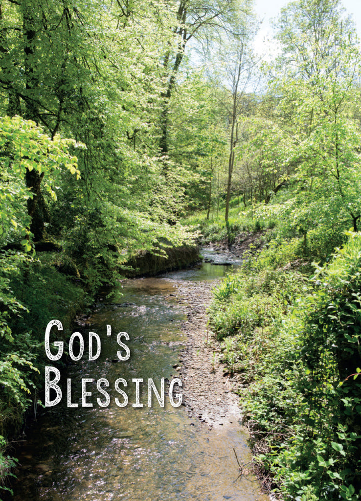 Blessing Card - Cornish Stream (Order in 6)