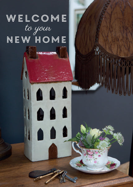 New Home Card - Ceramic Model House  (Order in 6)