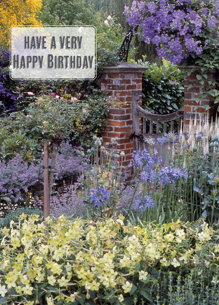 Birthday Card - Vale End Garden Gate (Order in 6)