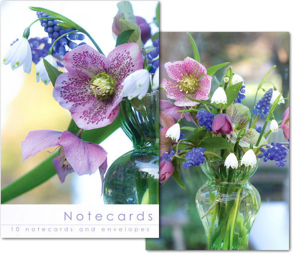 Notecard Wallet - Hellebores (10 cards)