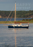 Birthday Card - Sailing Boat at Arne  (Order in 6)