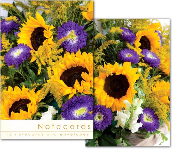 Notecard Wallet - Sunflowers (10 cards)