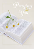 Praying For You Card - Bible with Daisies  (Order in 6)
