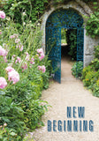 New Beginning Card - Garden Gateway  (Order in 6)
