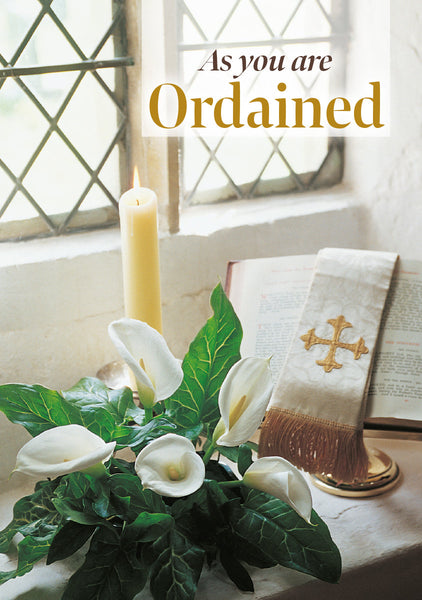 Ordination Card - Lilies Windowsill  (Order in 6)