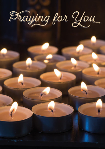 Praying For You Card - Candles  (Order in 6)