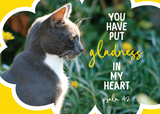 Large Poster - Gladness in my heart