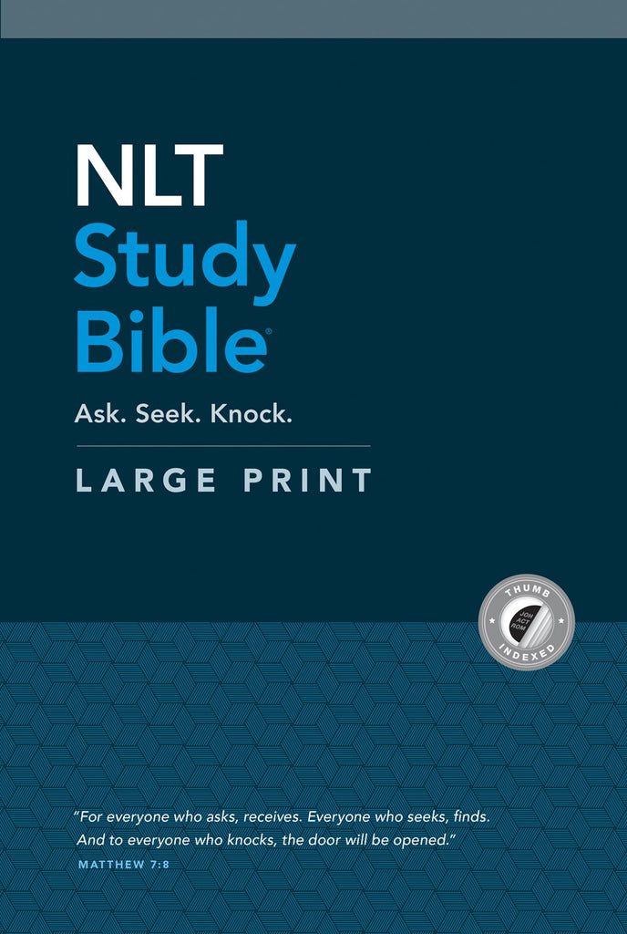 NLT Study Bible Large Print (Hardcover, Indexed, Red Letter) (Large type / large print