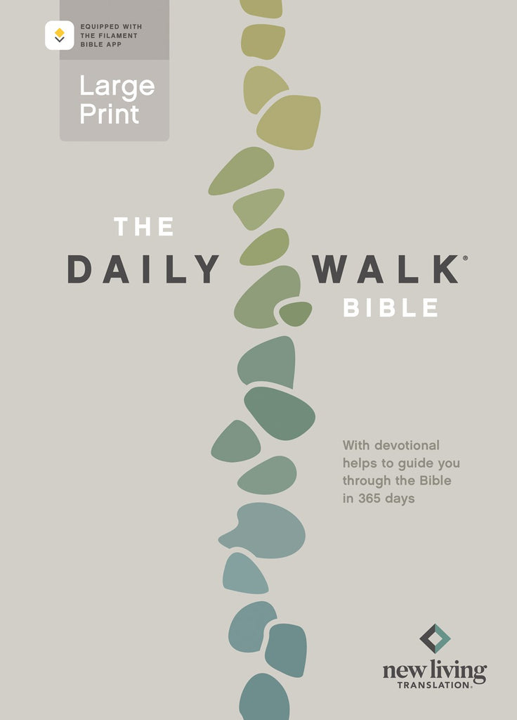 The Daily Walk Bible Large Print NLT, Filament Enabled (Softcover)