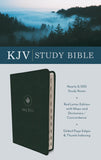 KJV Study Bible Indexed Evergreen Fog
