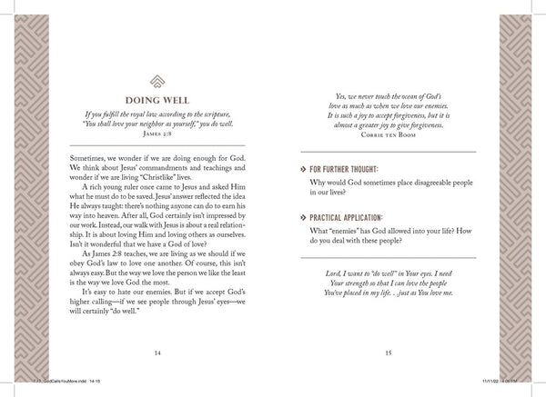 God Calls You to More: 180 Devotions For Men