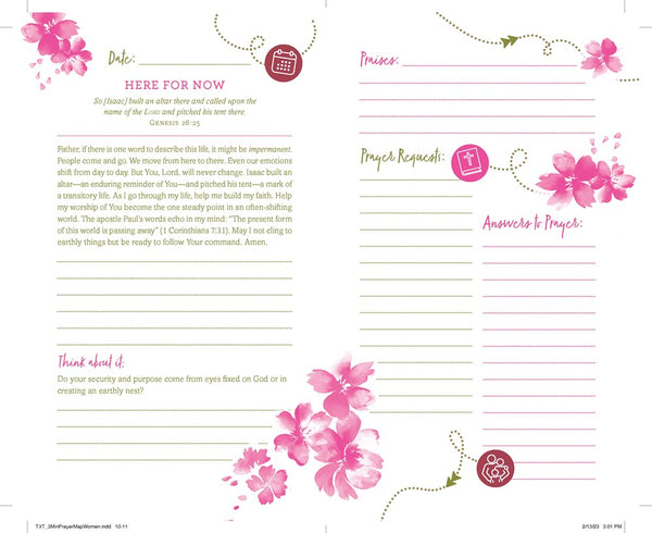 The 3-Minute Prayer Map for Women : An Everyday Guide to Meaningful Prayer