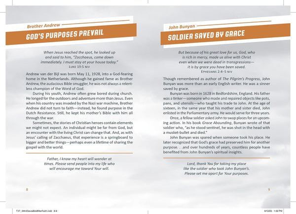 3-Minute Devotions: Bold Men of Faith : 180 Challenging Readings