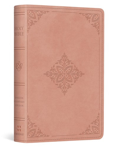 ESV Vest Pocket New Testament with Psalms and Proverbs, Red Letter (TruTone, Blush Rose, Fleur-de-lis Design)