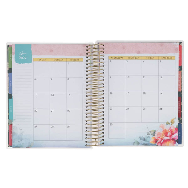 2027 Be Still and Know 18-Month Planner with Elastic Closure - Psalm 46:10