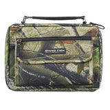 Stand Firm Oak Moss Camo Poly-Canvas Organizer Bible Cover - 1 Corinthians 16:13