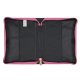 Trust in the LORD Floral Begonia Pink Faux Leather Fashion Bible Cover - Proverbs 3:5