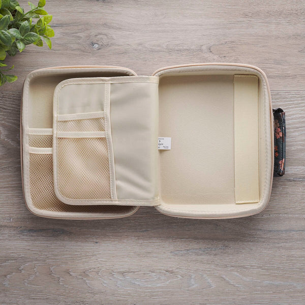 Be Still and Know Teal Two-fold Organizer Bible Case - Psalm 46:10
