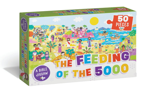 BIBLE JIGSAW PUZZLE BOX SET - FEEDING THE FIVE-THOUSAND - KI GIFTS