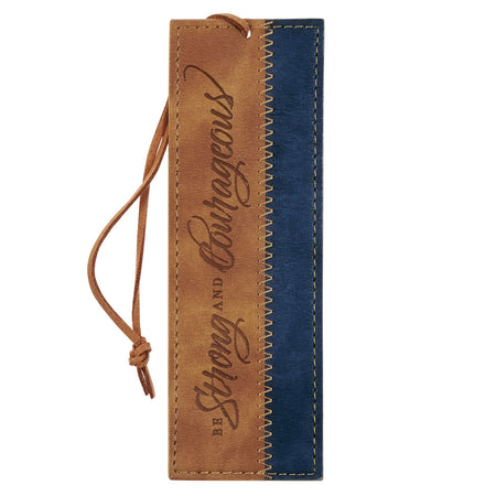 Faux Leather Bookmark - Strength and Dignity (Purple)