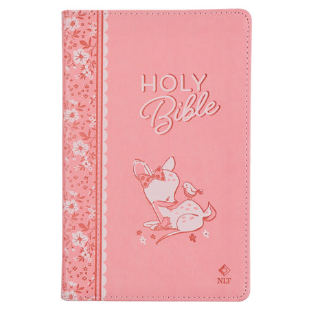 Lord is With You Pink Floral Faux Leather Double Eyeglass Case - Zephaniah 3:17