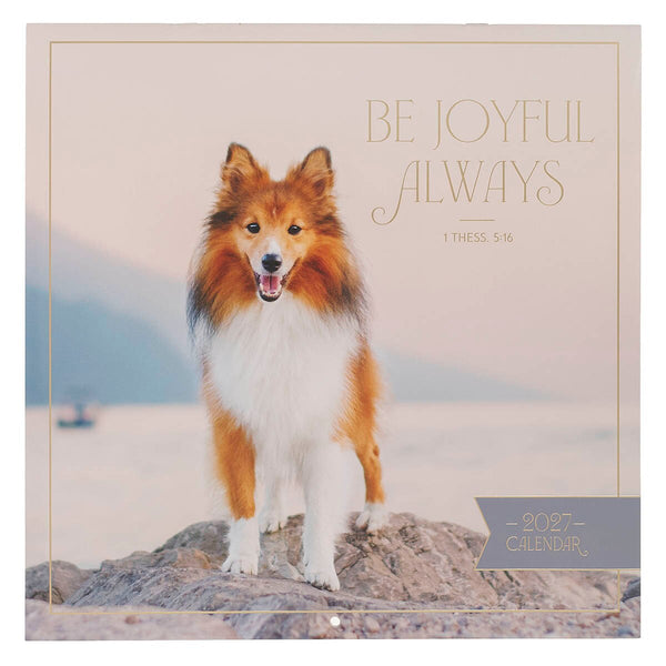 2027 Be Joyful Always Large Wall Calendar - 1 Thessalonians 5:16