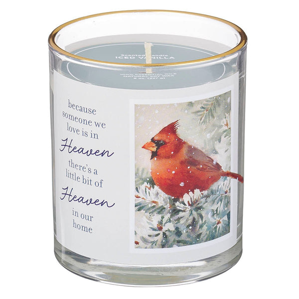 Because Someone We Love Is in Heaven Iced Vanilla Scented Candle in a Glass Jar